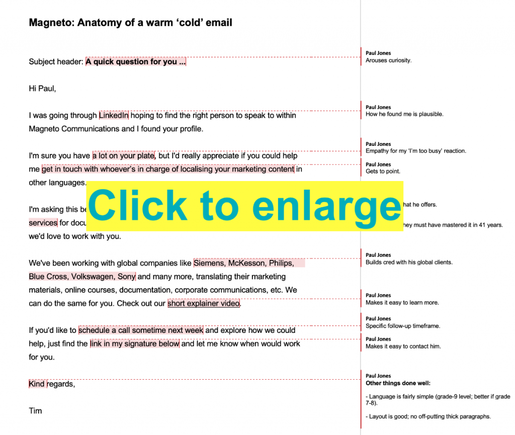 Anatomy of a 'cold' email: How to increase your influence